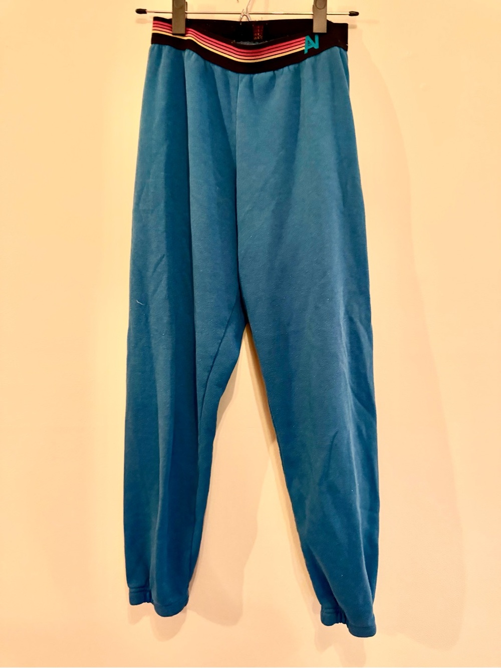 Aviator Nation Logo Stipe Sweatpants Caribbean